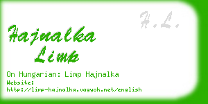 hajnalka limp business card